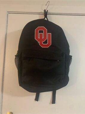 University of Oklahoma Black Backpack with OU Logo